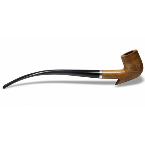 Cachimbo Churchwarden Encerado com Bico (Aceita Filtro 9mm) Piteira Resina